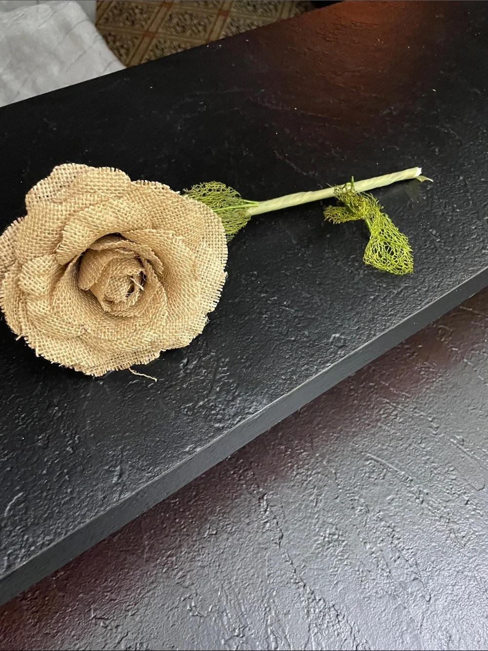 Artificial Floral Bundle with Cream Flowers and Greenery - Unbranded